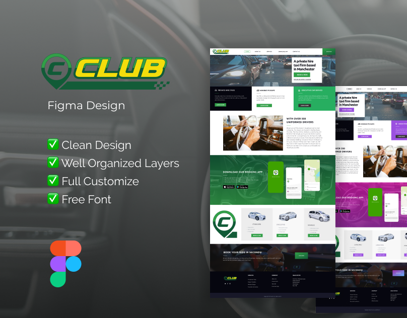 car club figma design