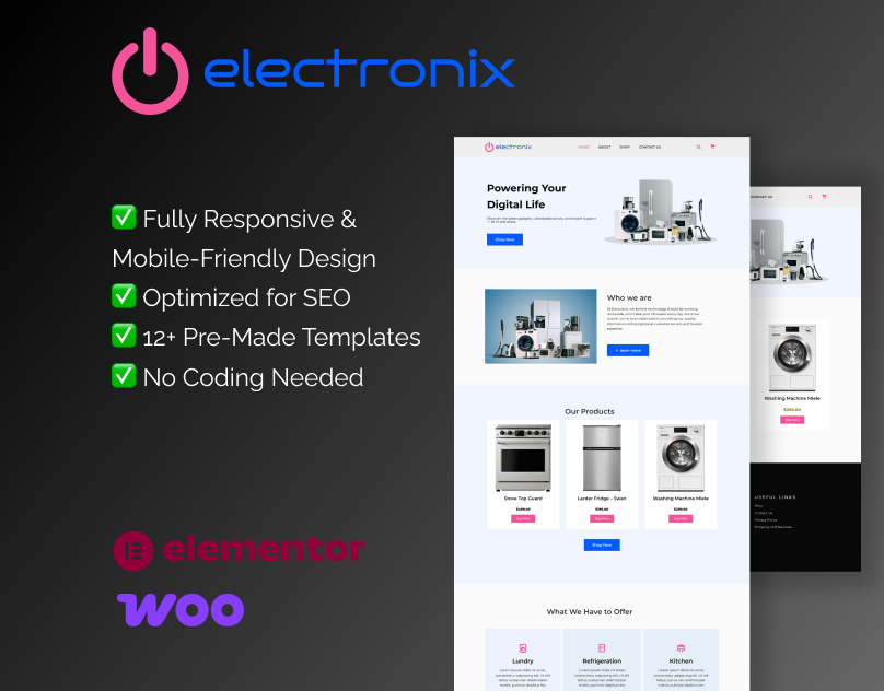 WooCommerce Elementor Template Kit