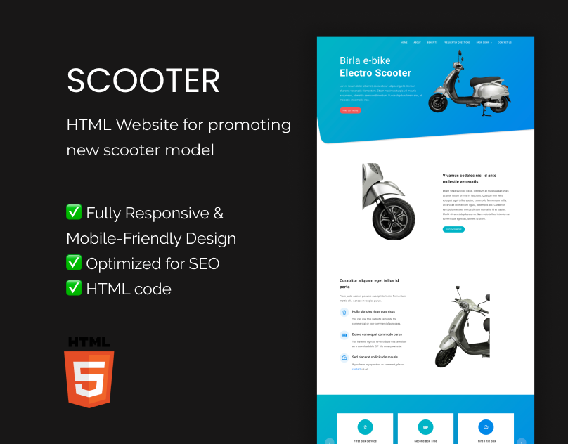 scooter landing template