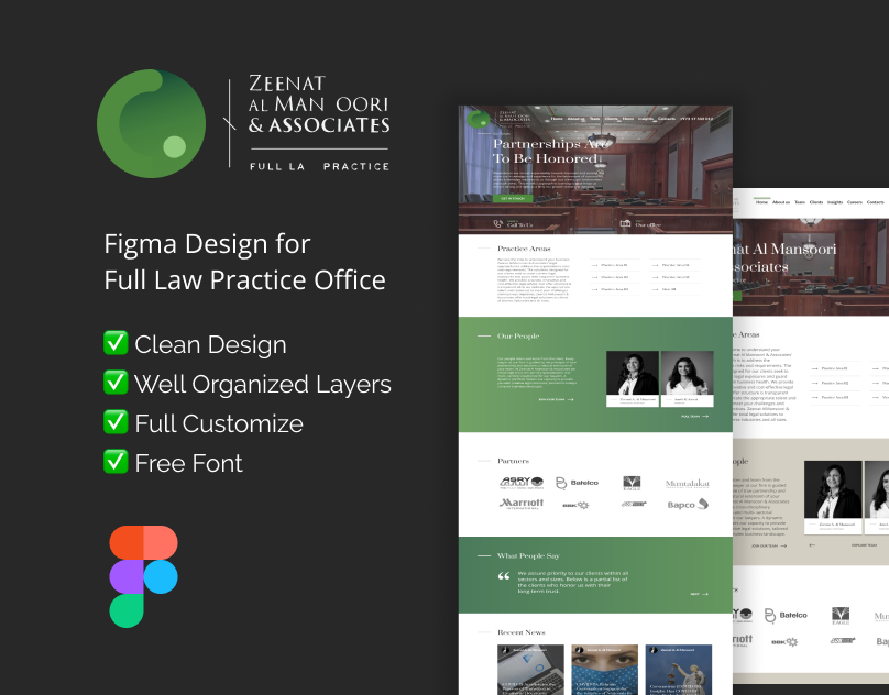 legal law figma template