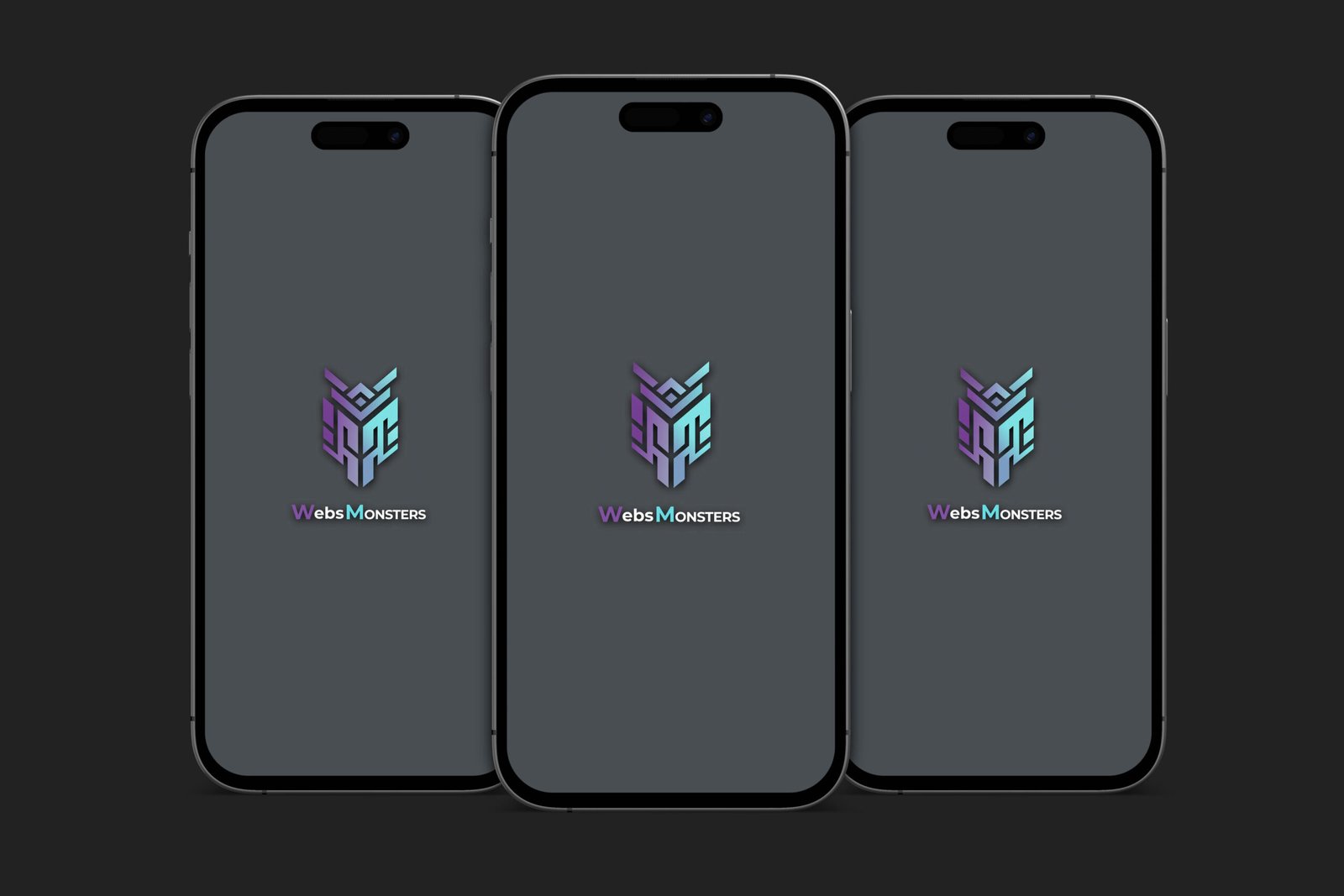 3 iPhones mockup