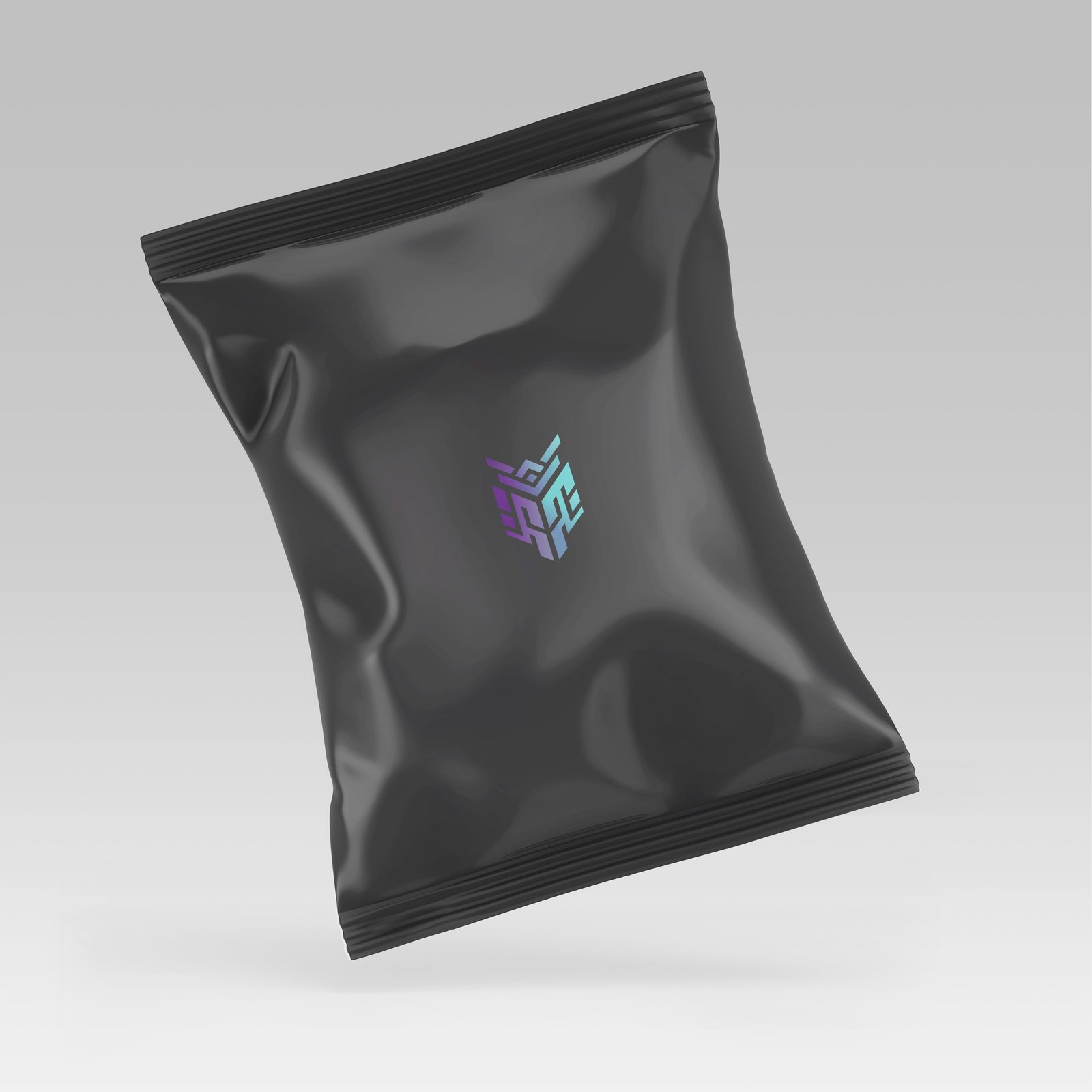black chips pack mockup