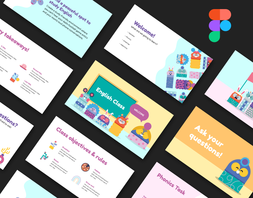 English Lesson Figma Template