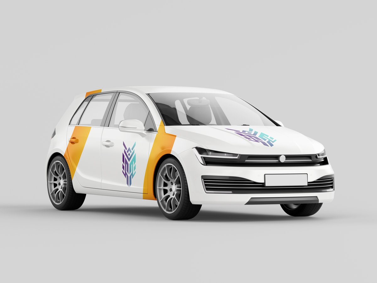 hatchback car mockup