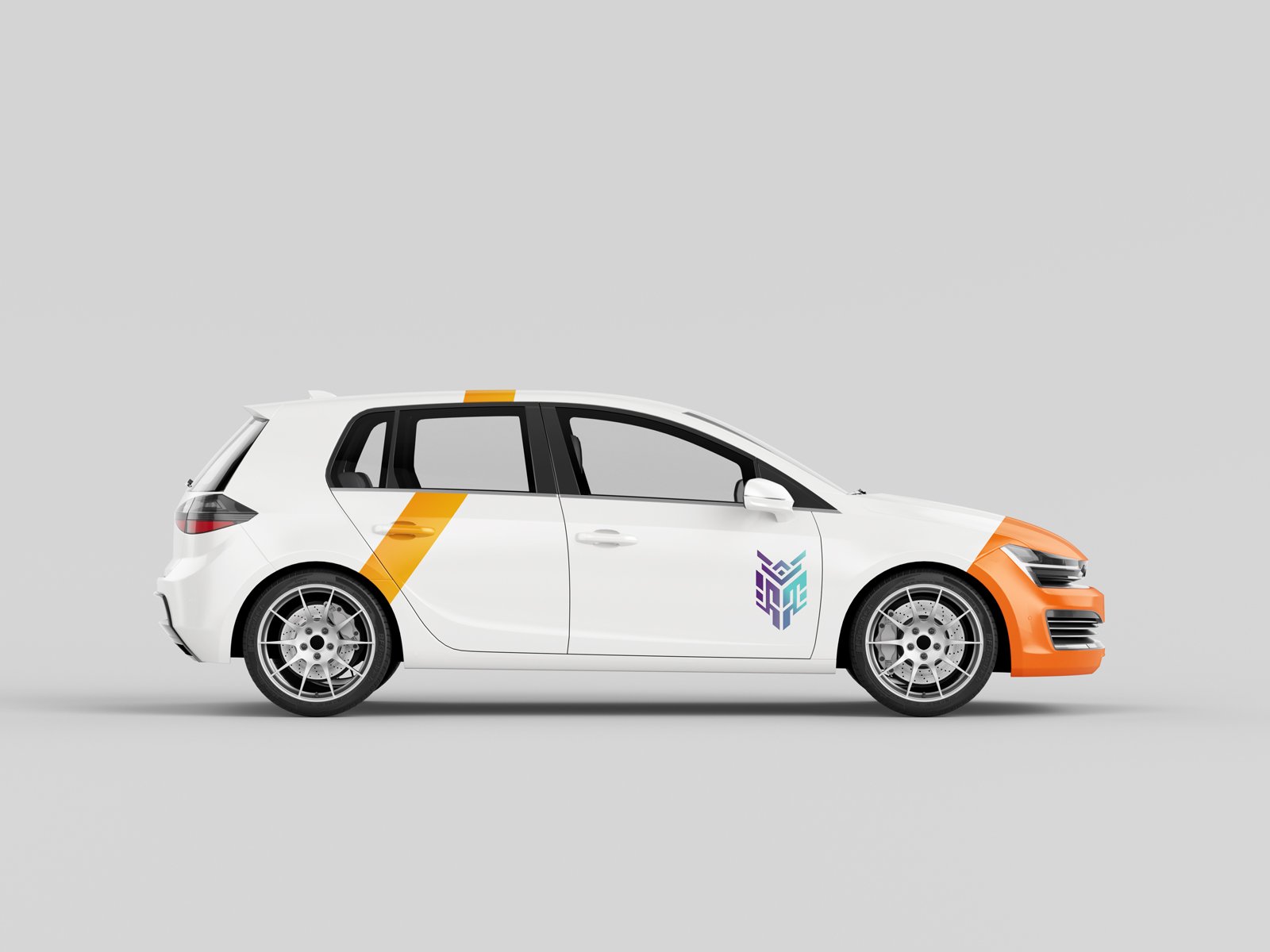 Car Side View mockup