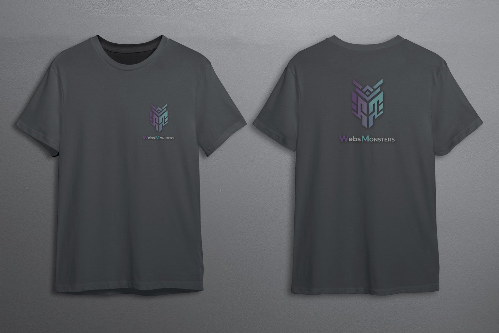 black t-shirt mockup