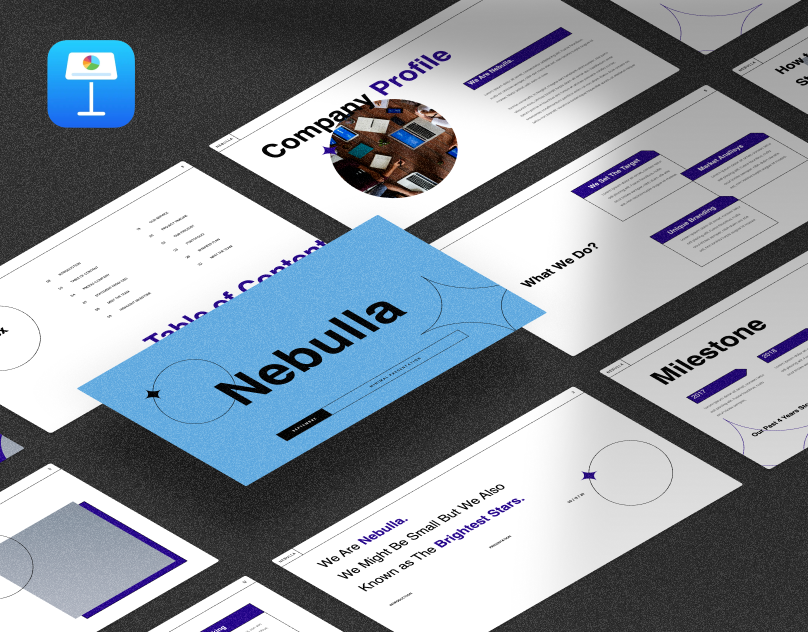 Nebula - company profile - Professional KeynotePresentation Template