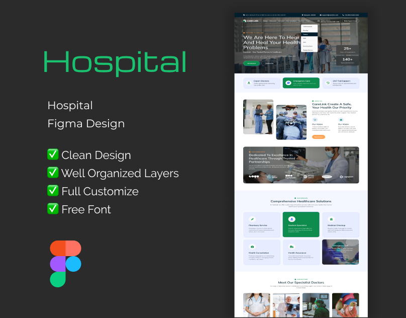 hospital figma design