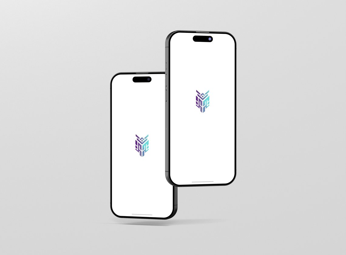 iPhone 16 Pro rotated mockup