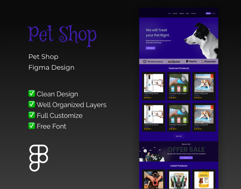pet shop figma design