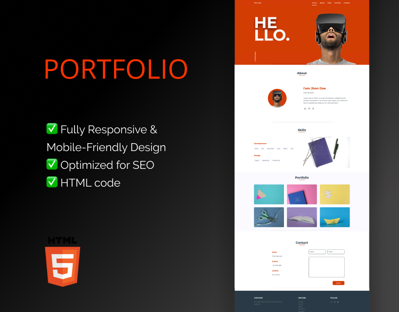 Persona – HTML Template for Personal Portfolio Websites
