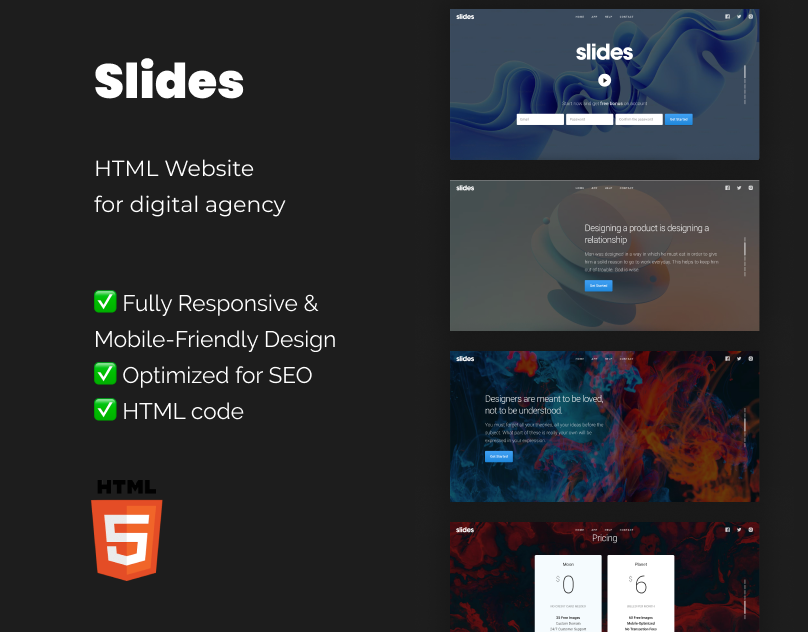 slides html template