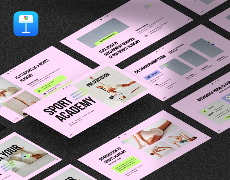 sports academy presentation template
