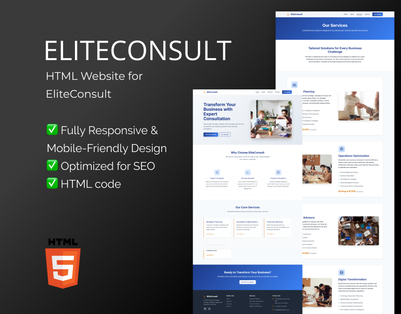 consulting html website template