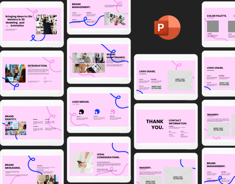 3D modeling presentation template