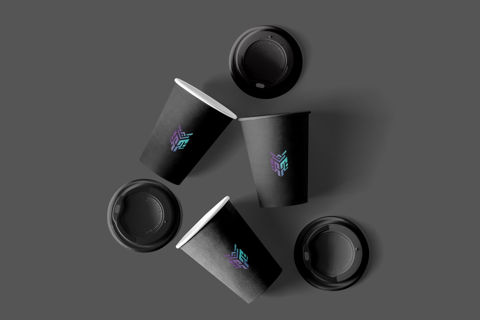 Paper Cups Photoshop Mockup