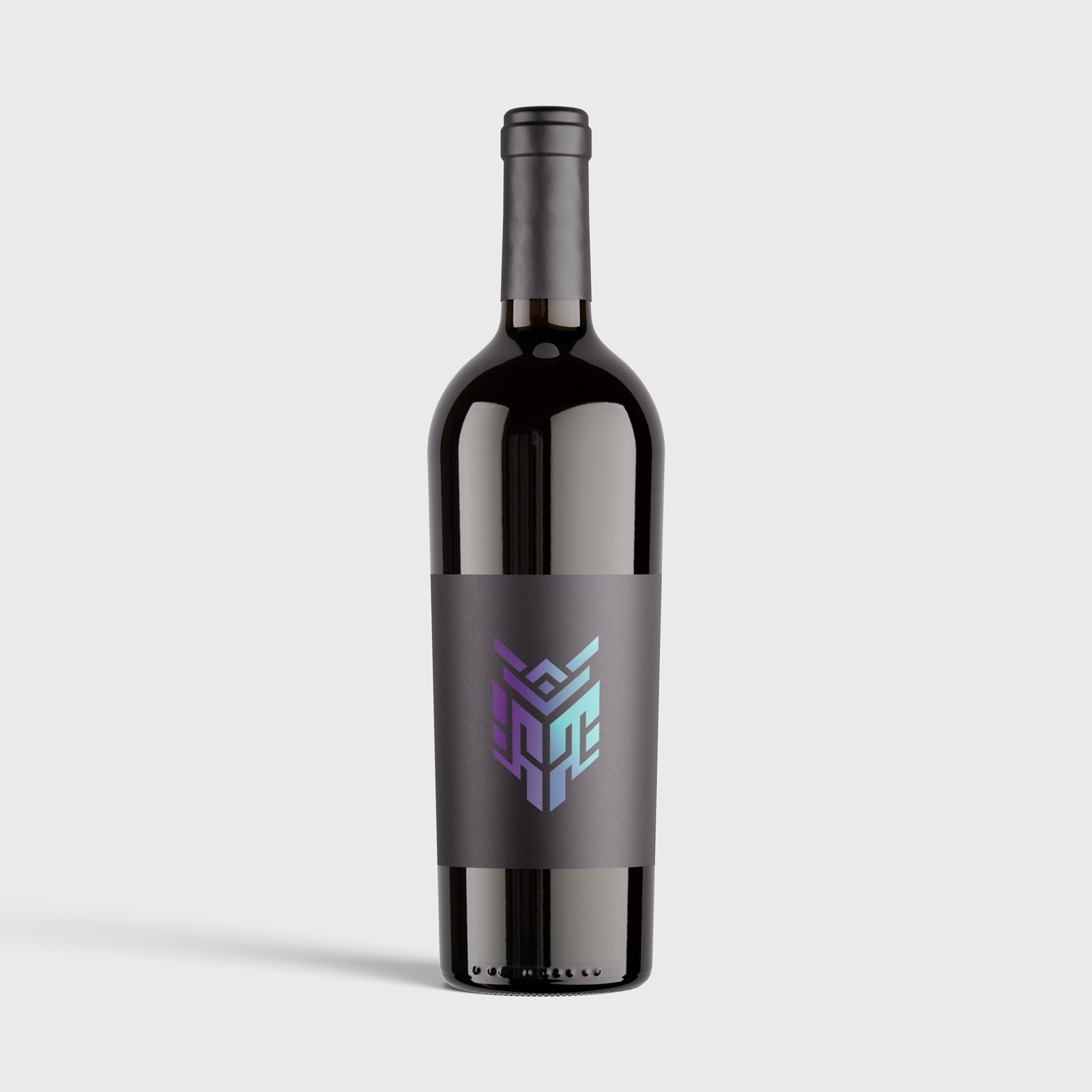 Red Wine Bottle Photoshop Mockup