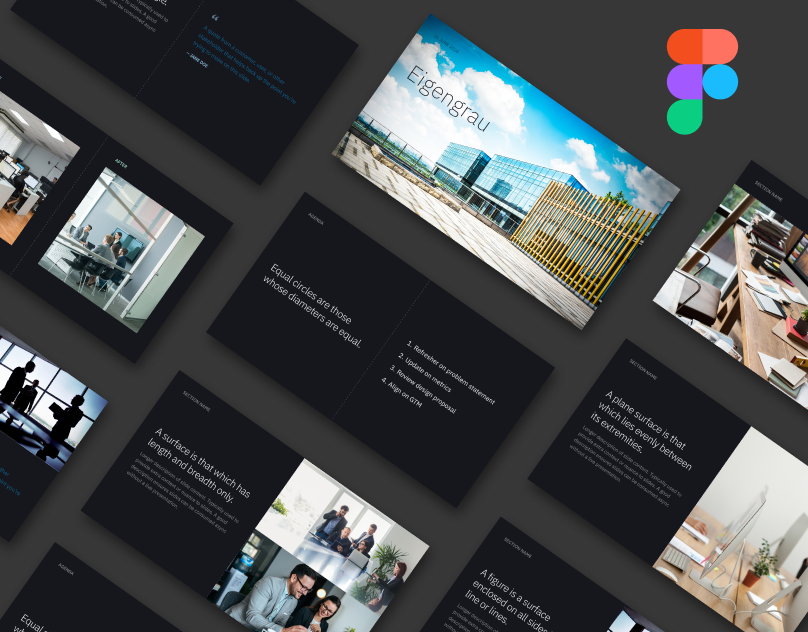 Eigengrau figma presentation template