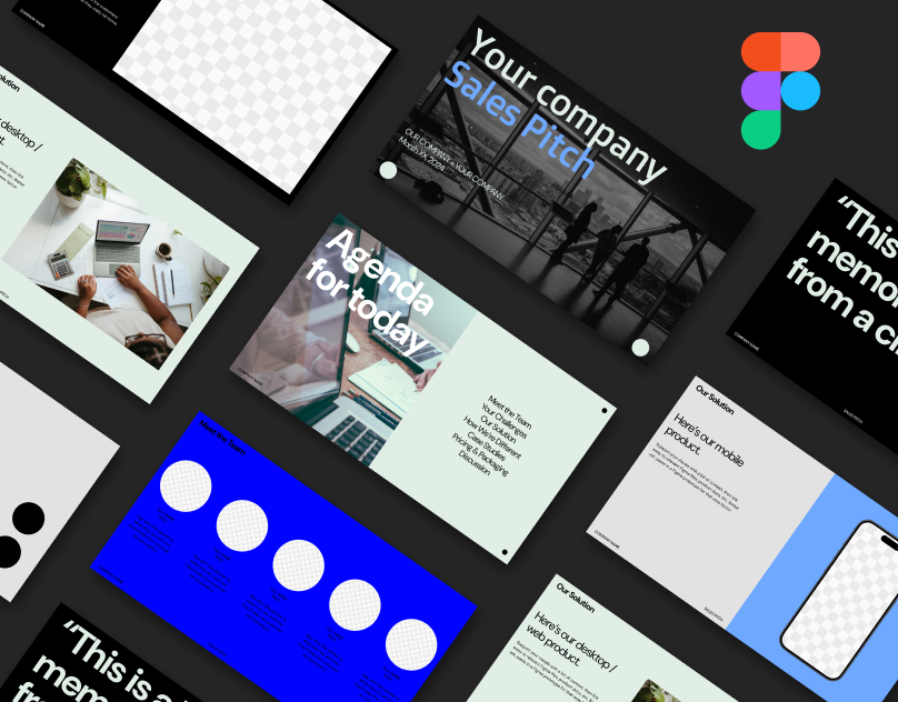 sales pitch Figma template