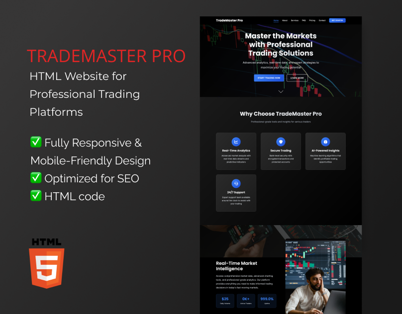 Professional Trading Platforms – HTML Website Template