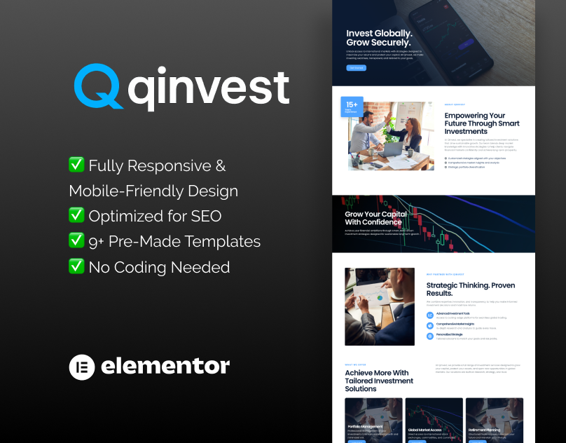 Elementor finance template