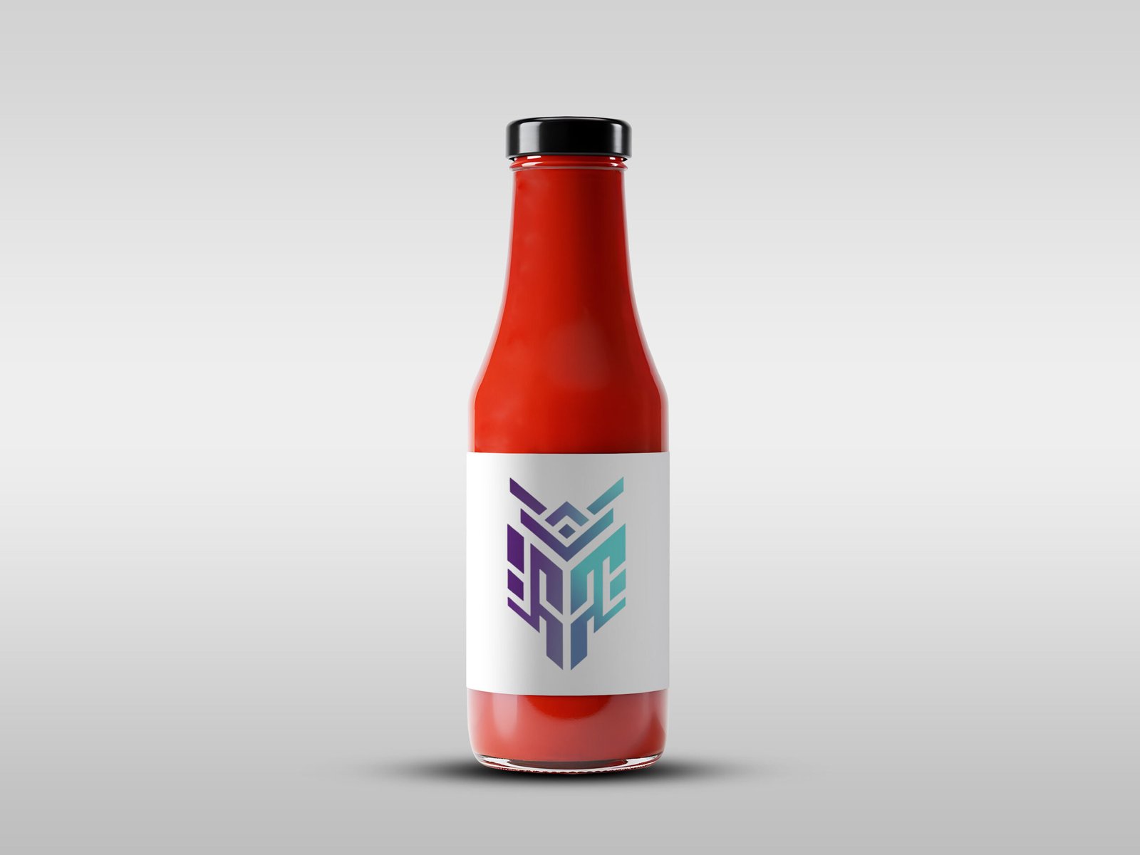 sauce bottle photoshop mockup