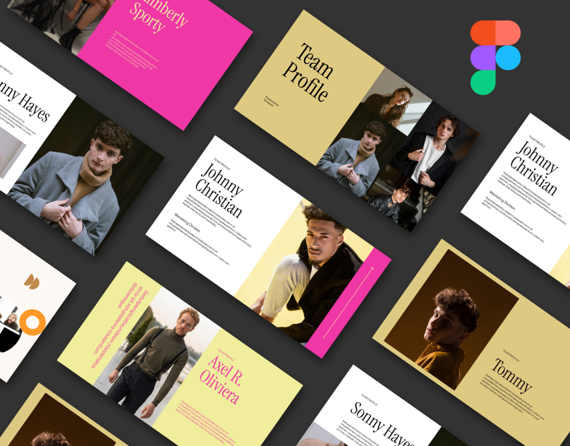 team presentation template Figma